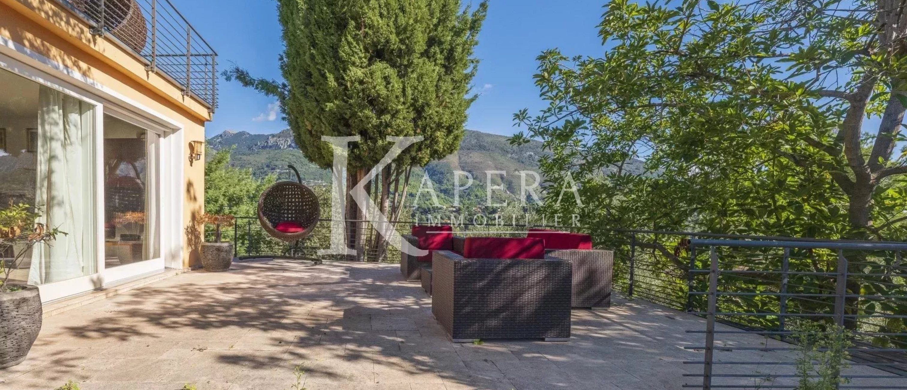 VENTE VILLA 7P 335M² - MENTON - VUE PANORAMIQUE MER ET MONTAGNES