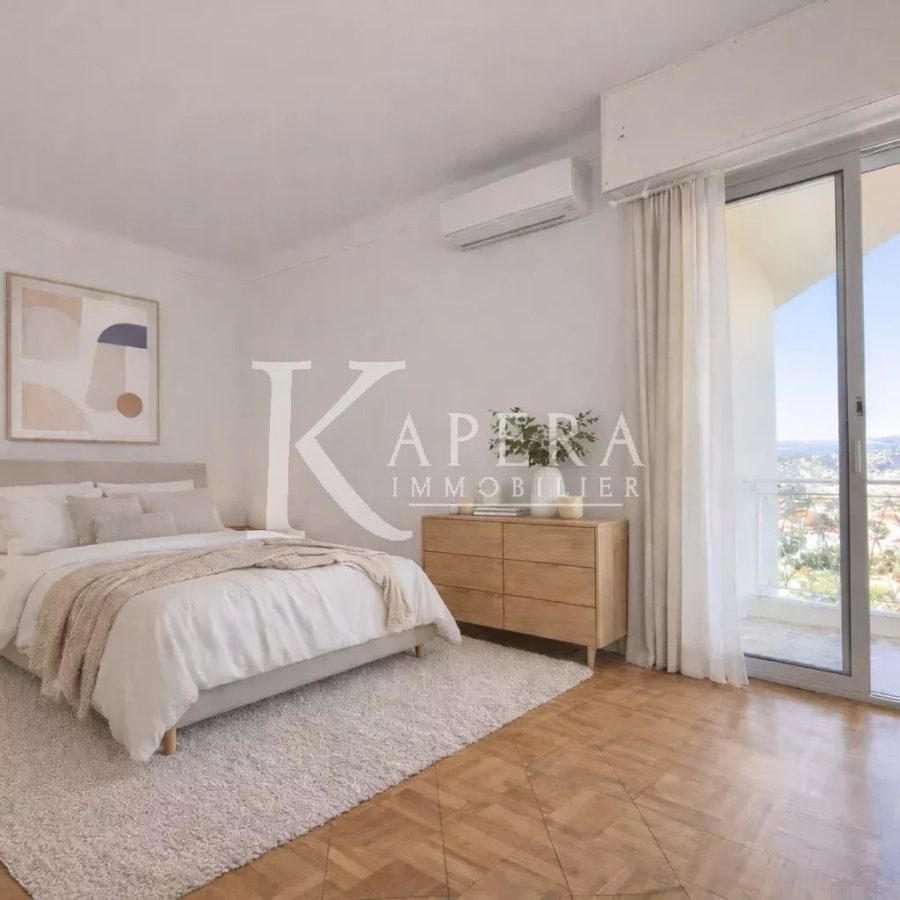 VENTE 3P - NICE MONT BORON- VUE MER - GARAGE - CAVE