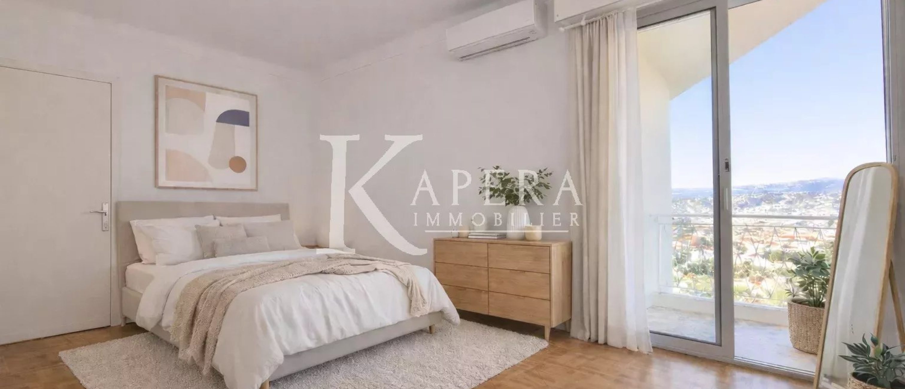 VENTE 3P - NICE MONT BORON- VUE MER - GARAGE - CAVE